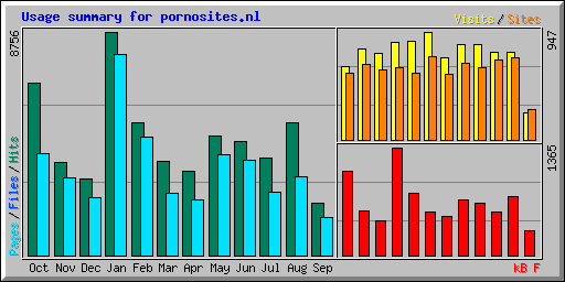 Usage summary for pornosites.nl